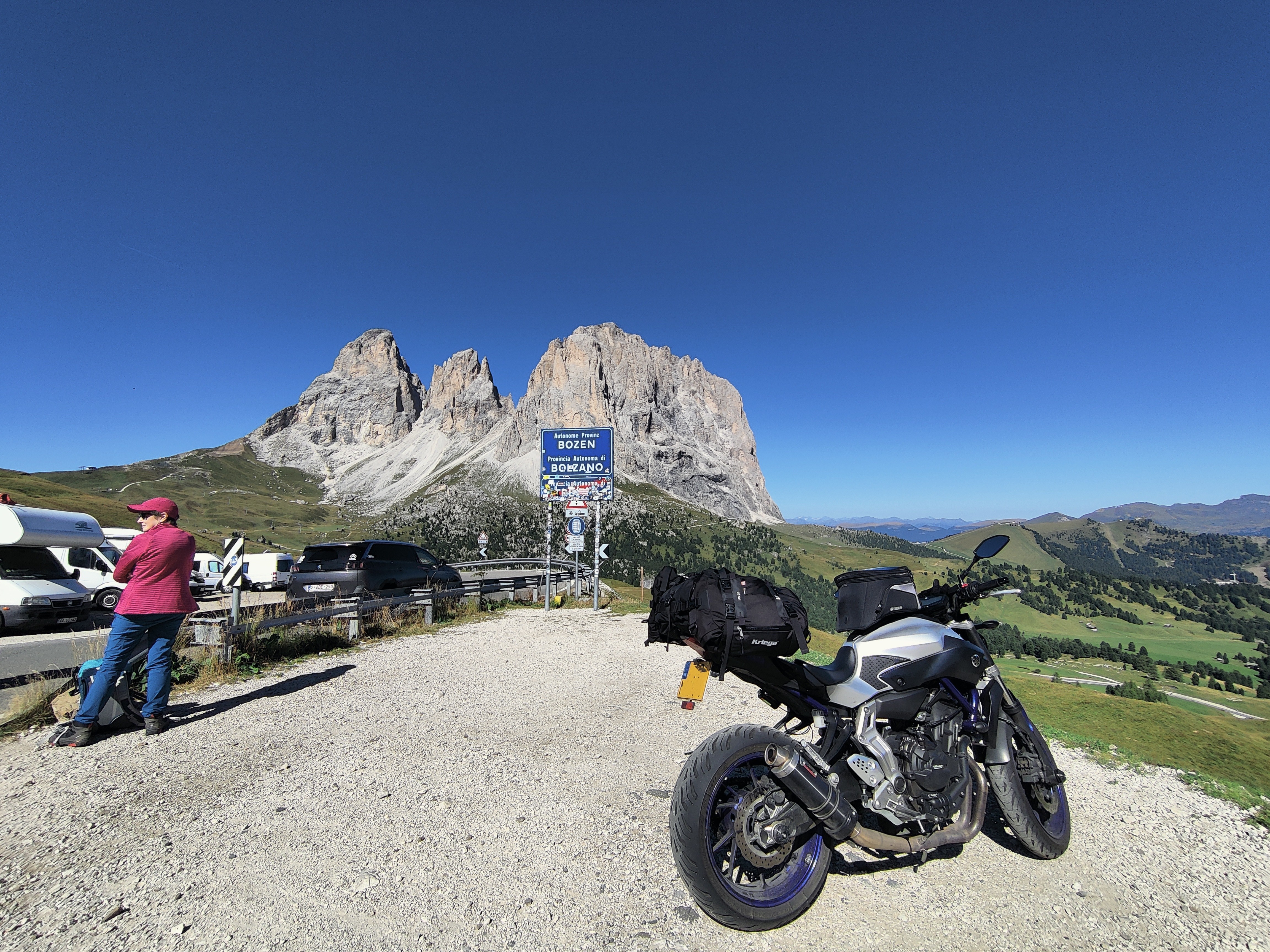 My Yamaha MT-07 in Canazei - Italy
